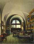 Ukhtomsky Konstantin Andreyevich Interiors of the Winter Palace. The Small Study of Emperor Nicholas I - Hermitage